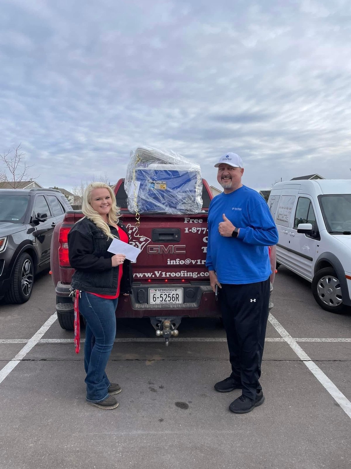 A Pikes Peak Insurance community giveaway winner in Falcon, Colorado